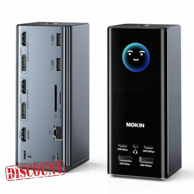 USB C Docking Station 3 Monitors