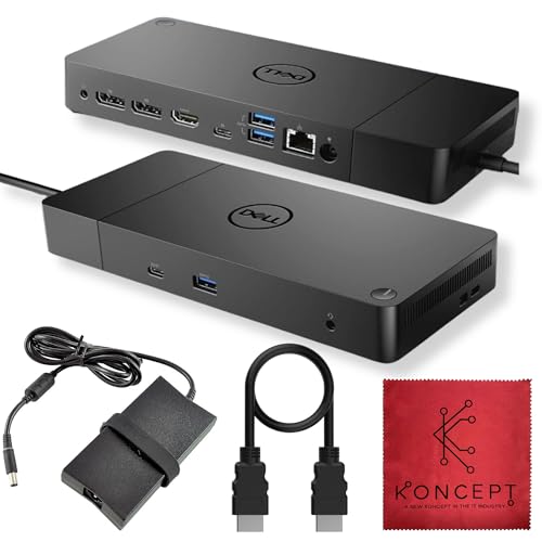 WD19 Dell Dock Station USB C - Docking Station Dual Monitor with 130W