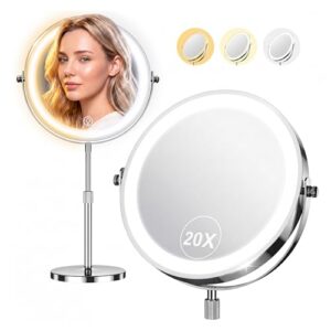 1X/20X Double-Sided Magnifying Vanity Mirror with Lights