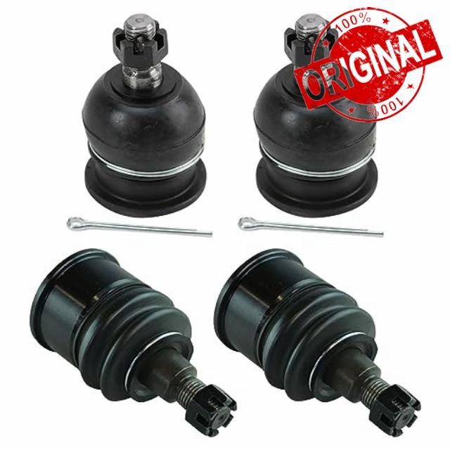 TRQ Front Upper and Lower Driver and Passenger Side Ball Joint Set Compatible with 2009-2014 Acura TL 2009-2014 TSX 2008-2012 Honda Accord 2010-2011 Accord Crosstou