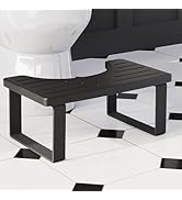 Aofure 2 Pack Toilet Squat Stool Adult, 7 Inch Potty Steps Stool for Adults, Plastic Bathroom Foo...