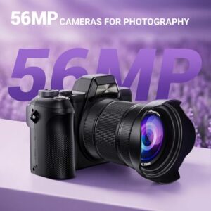56MP Autofocus Vlogging Camera for YouTube Travel