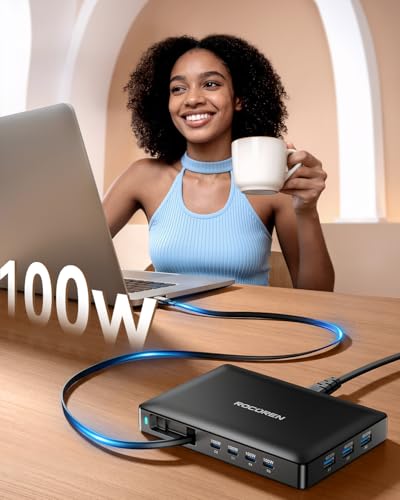 100W PD Fast USB Charger Station Hub for MacBook Pro/Air