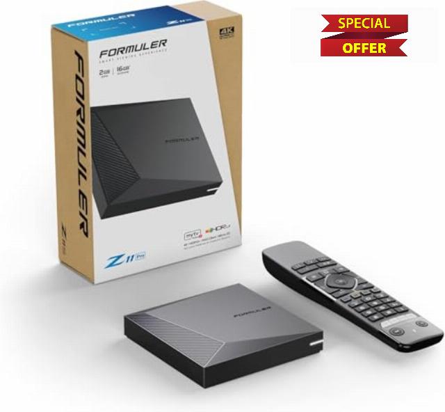 Formuler Z11 Pro 4K Android 11 Dual Band 5G Gigabit LAN 2GB Ram 16GB Storage with Premium IR1 Remote Control