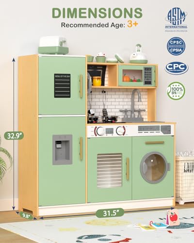 Kitchenware for Toddlers Ages 3+ (Green&Wood)