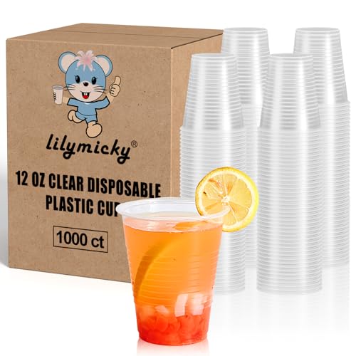 12 oz Disposable Plastic Cups | flexible durable plastic