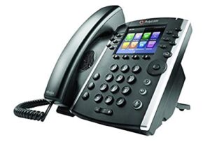 Plantronics Poly - VVX 411 12-Line VOIP Business Phone (Polycom) - Desk Phone with Handset - POE - Power Supply Not Included - 3.5' Color Display