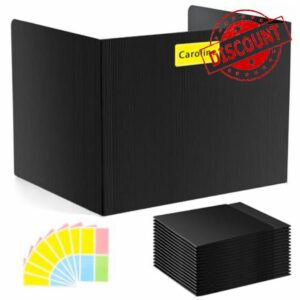 24 Pack Desk Dividers Privacy Panel Folders for Students
