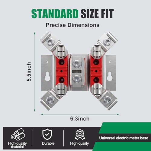 240v 4-Jaw Replacement Assembly for Electric Meter Base Repair