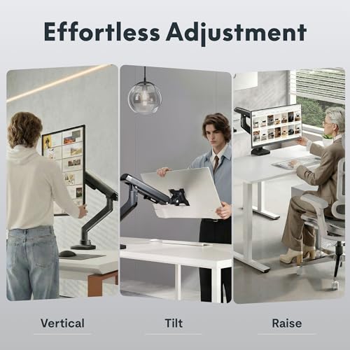 Premium Aluminum Monitor Desk Mount Fits Screen up to 39 Inches