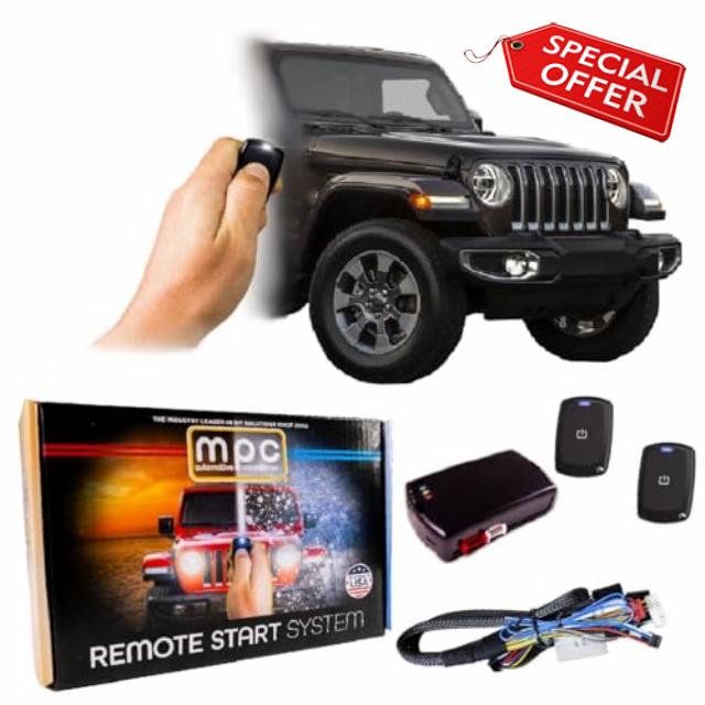 MPC Remote Start Kit Compatible with Jeep Wrangler 2007-2018 || 2X Long Range 2