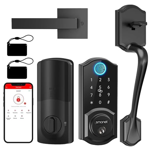 SMONET Keyless Entry Door Lock with Handle