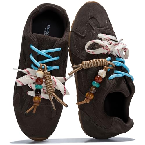 Project Cloud Leather Barefoot Shoes Women – Memory Foam Lace-Up Womens Sneakers – Lightweight & Non Slip Womens Shoes Casual – All-Day Women's Fashion Sneakers for 2026