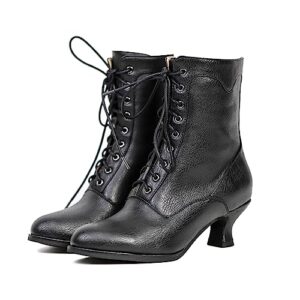 Women's Victorian Ankle Boots - Mid Calf