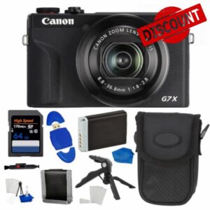Canon PowerShot G7 X Mark III Digital Camera (Black) Bundle with 64GB Extreme PRO Card