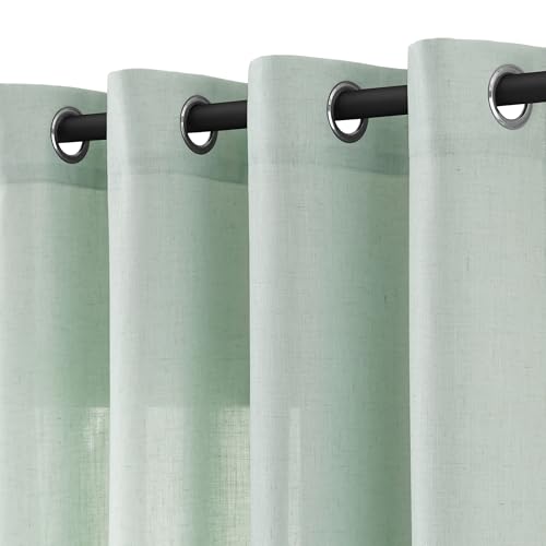 Light Filtering Sheer Curtains 84 Inches