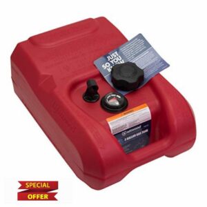 attwood 8803LP2 EPA and CARB Certified 3-Gallon Portable Marine Boat Fuel Tank