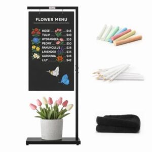 TOWON 20 x 47 Inch Large Chalkboard Sign