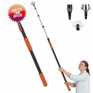 LAANPOLE 20FT Reach Light Bulb Changer for High Ceilings