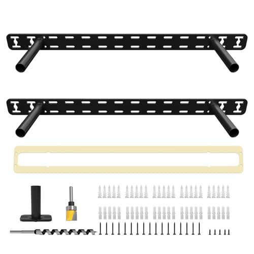 Wall Mounting Invisible Floating Shelves Bracket with Jig (16" x 6" x 1.5" with Tools)