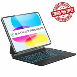 iPad 11th (A16 2025) Case with Keyboard