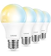 Linkind Matter Smart Light Bulb, WiFi Smart Bulbs, Work with Apple Home, Siri, Alexa, Google, Sma...