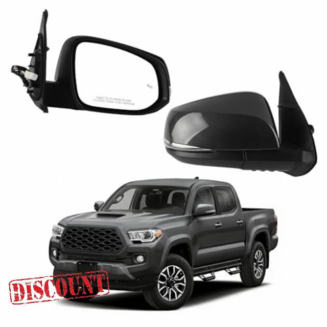 Dasbecan Right Passenger Side Mirror Compatible with 2016-2023 Toyota Tacoma Magnetic Grey Metallic w/Power Heated Glass/Blind Spot Light/Turn Signal Replace# 8791004250 (8pins)