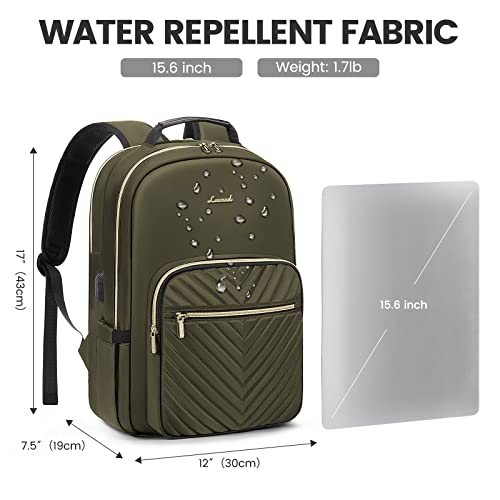 Waterproof Work Business College Teacher Bags Carry on Backpack with USB Port