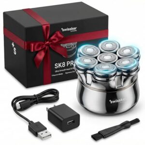 Swissker by Swissklip SK8 PRO X Magnetic Hair & Beard Shaver for Men