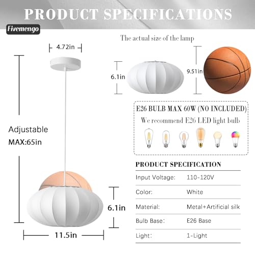 White Bubble Pendant Light