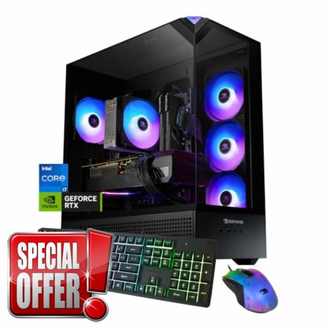 iBUYPOWER Element Gaming PC Desktop Computer Intel Core i7 14700F CPU