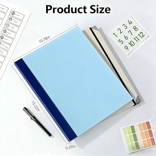 Family Emergency Planner Organizer with Labels (Blue)
