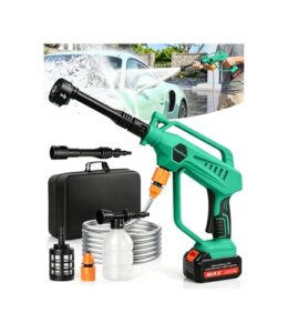 Portable Vehicle Cleaning Tool with Brushless Motor |3 Adjustable Levels & Battery Display | Lightweight Spray Tool for Car