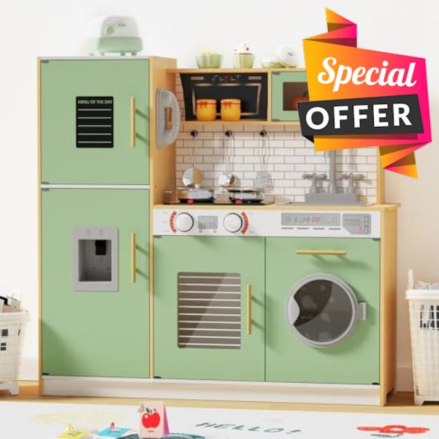 Babytronic Wooden Kitchen Playset for Kids