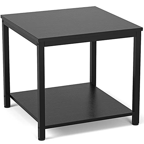 2-Tier Coffee Tea End Table Nightstands for Sofa Couch Bed