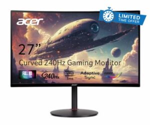 acer Nitro XZ270 Xbmiipx 27" 1500R Curved Full HD (1920 x 1080) VA Zero-Frame Gaming Monitor with Adaptive Sync