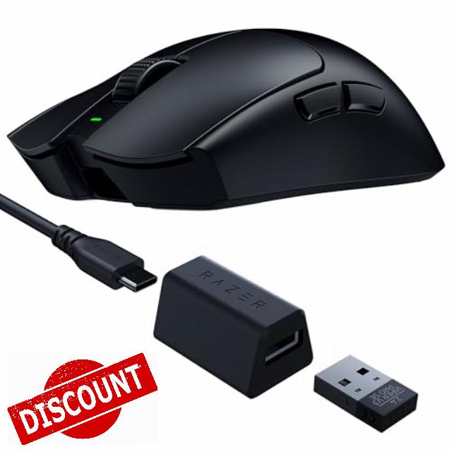 Razer Viper V3 Pro SE Wireless Gaming Mouse: 54g Lightweight - 1K Polling Dongle - 35K DPI Optical Sensor - Gen3 Optical Switches - Symmetrical Shape - 8 Programmable Controls - 95 Hr Battery - Black