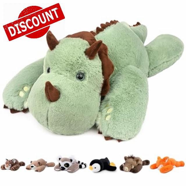 Niuniu Daddy Weighted Dinosaur Stuffed Animal for Kids & Adults
