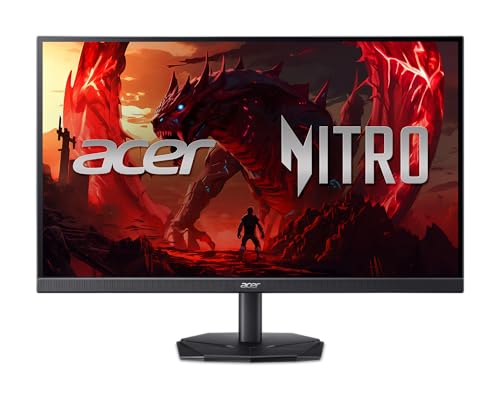 Acer Nitro 23.8 Inch Full HD 1920 x 1080 ZeroFrame Design IPS Gaming Monitor | AMD FreeSync Premium | 200Hz Refresh | Up to 0.5ms | One Display Port 1.2 and Two HDMI 2.0 Ports | KG241Y X1biip
