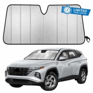 EcoNour Accordion Foldable Windshield Sun Shade Fit for 2022-2024 2025 2026 Hyundai Tucson Sunshade