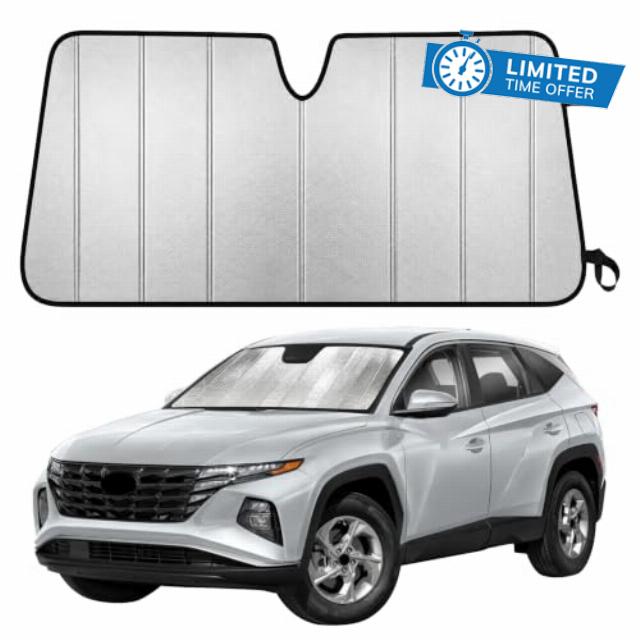 EcoNour Accordion Foldable Windshield Sun Shade Fit for 2022-2024 2025 2026 Hyundai Tucson Sunshade