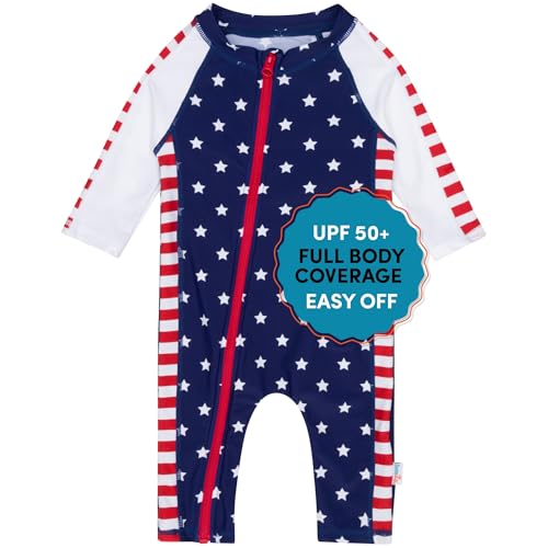 SwimZip Boys' Long-Sleeve UPF 50+ Swimsuit for Baby
