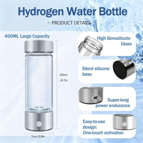 Portable USB Rechargeable High-Concentration Hydrogen Water Make