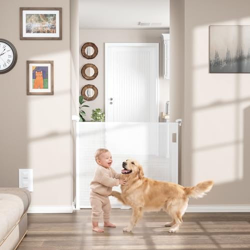 Retractable Dog Gate for Indoor/Outdoor Use | Child Gates for Doorways