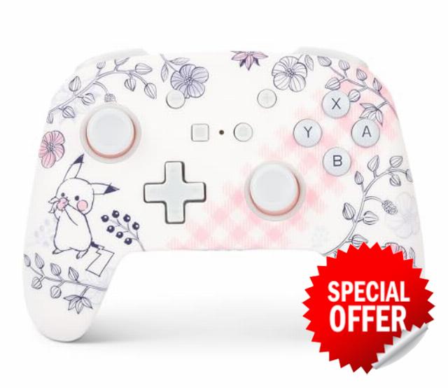 PowerA Enhanced Wireless Controller for Nintendo Switch - Pikachu Garden