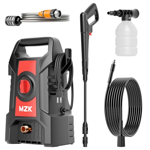 Portable One-Button Start with 4 Adjustable Nozzle & Foam Cannon