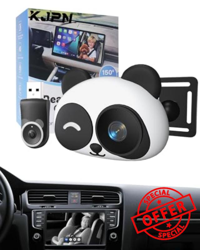 Carplay Baby Car Camera Monitor for Wireless Backseat Baby Monitor para Bebes Carro Babycam Easy Install Plug & Play 1080p HD Split Screen Navigation for Parents & Pet Owners Safety Infants