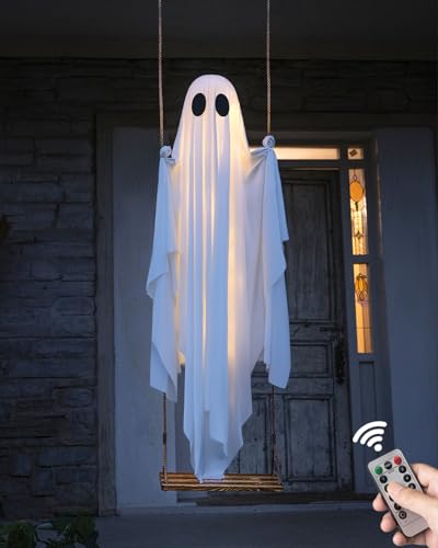 Spooky Cute Ghosts Decorations for Front Porch Yard Tree