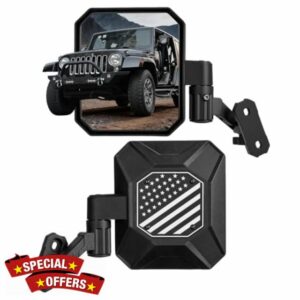 JOYTUTUS Mirrors Doors Off for 1997-2018 Wrangler TJ JK JK Unlimited