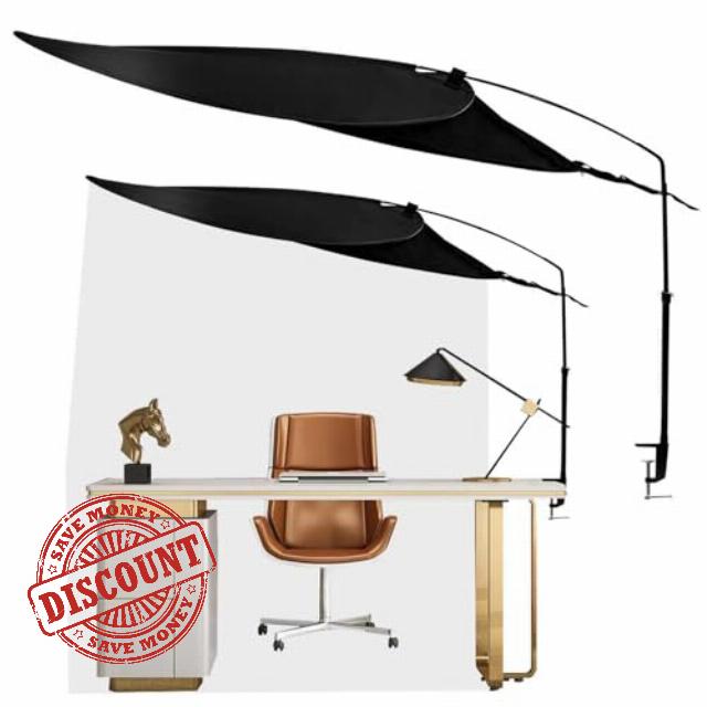 Office Cubicle and Desk Shade 65"
